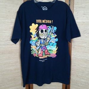 Viva Mexico Calaveritas men's t-shirt L